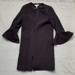 🥂H&M Ruffled Sleeve Dress Coat